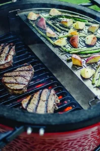 Kamado Joe halve maan Lasergesneden RVS Grillrooster – Classic