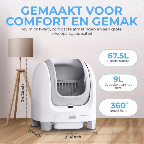 Zelfreinigende kattenbak