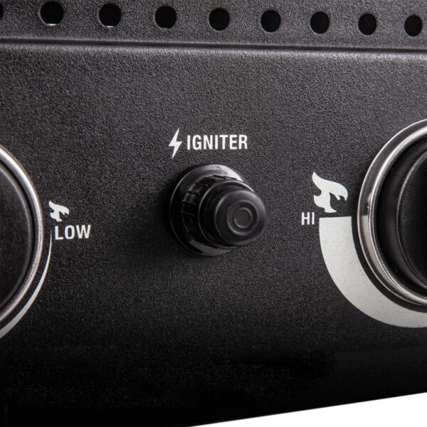Char-Griller Flat Iron 4B 4-pits Plancha gasbarbecue detail