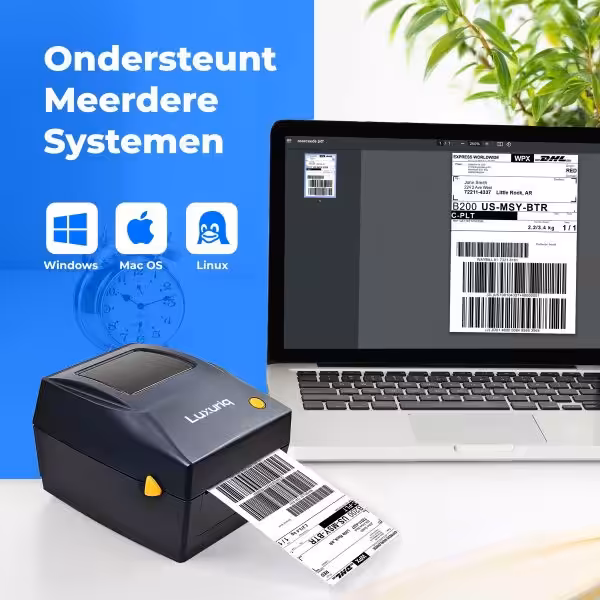 Verzendetikketen printer
