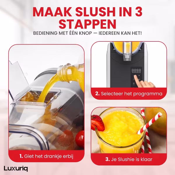 Slush puppy maker stappen