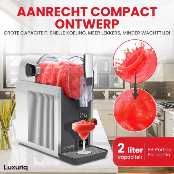 Slush puppy machine op aanrecht