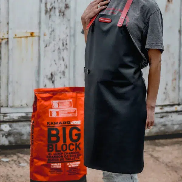 Kamado Joe leren schort apron sfeer