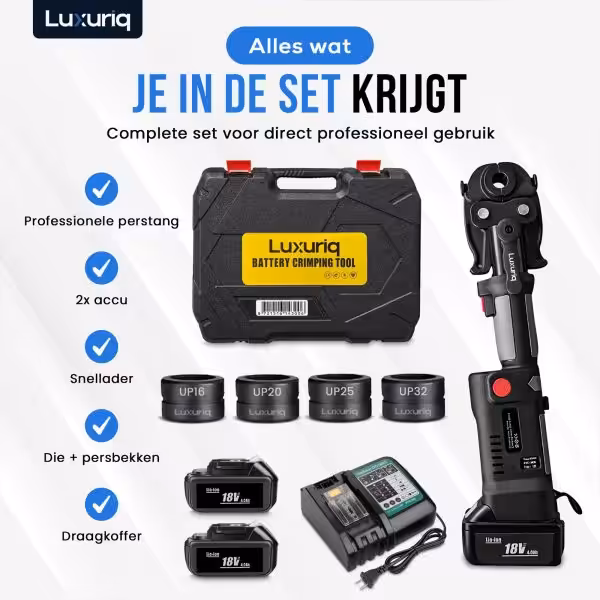 Accu perstang Uponor inbegrepen