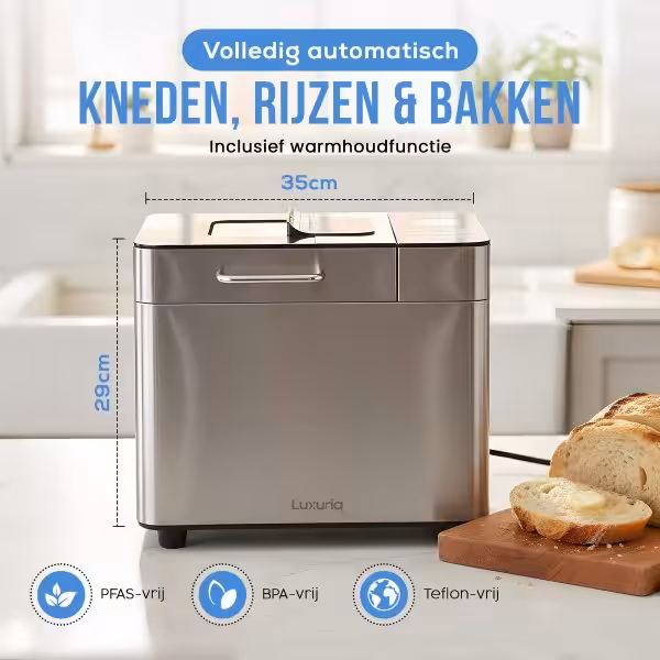 Luxuriq broodbakmachine voorkant