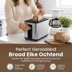 Broodrooster met Tostiklemmen RVS